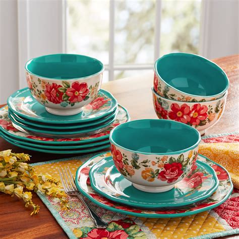 Pioneer woman dinnerware - Apr 24, 2020 · Sweet Rose! I wanted to share my new Pioneer Woman dinnerware pattern with you, because it’s brand new, and because it is hands-down my favorite Pioneer Woman dinnerware to date. It’s called “ Sweet Rose ” and checks all the boxes for me: Perfect color combination of bright red and light blue, grandma-chic flowers, gorgeous embossing ... 